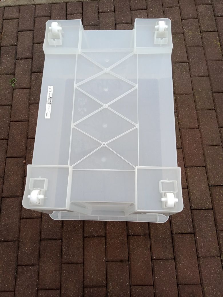 Pojemnik przezroczysty Samla Ikea wymiary 79x57x43 cm/130 l
Pojem
