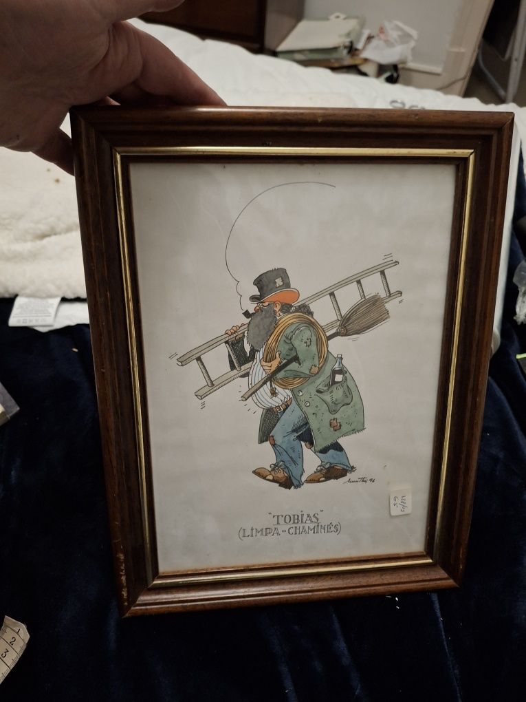 Quadro com caricatura