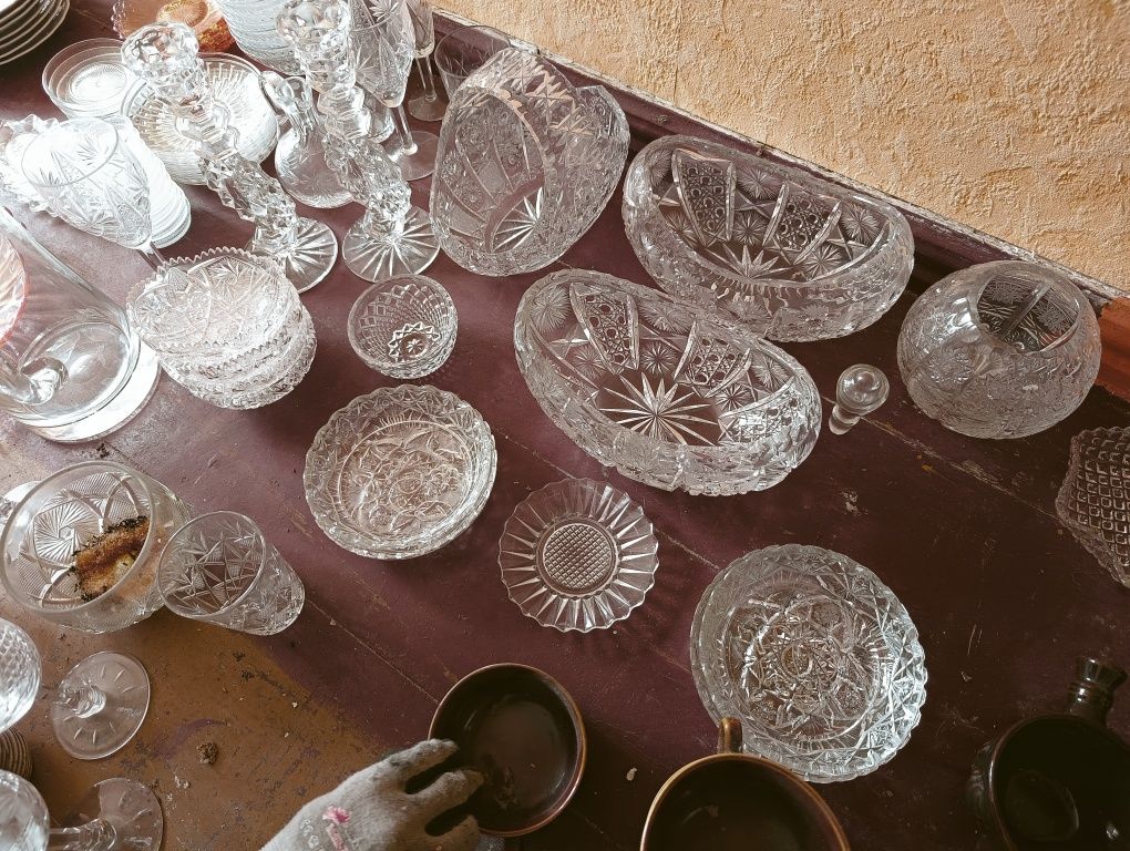 Porcelaną Kryształy PRL