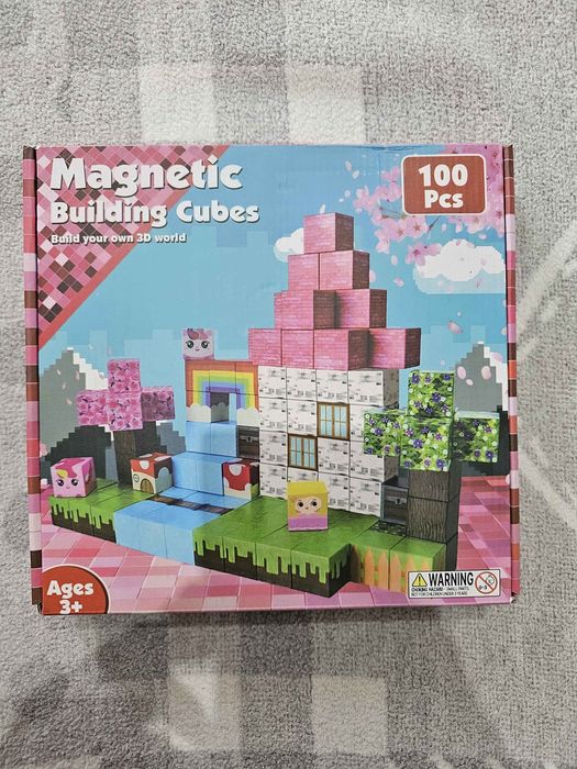 Nowe klocki magnetyczne( 100 sztuk)