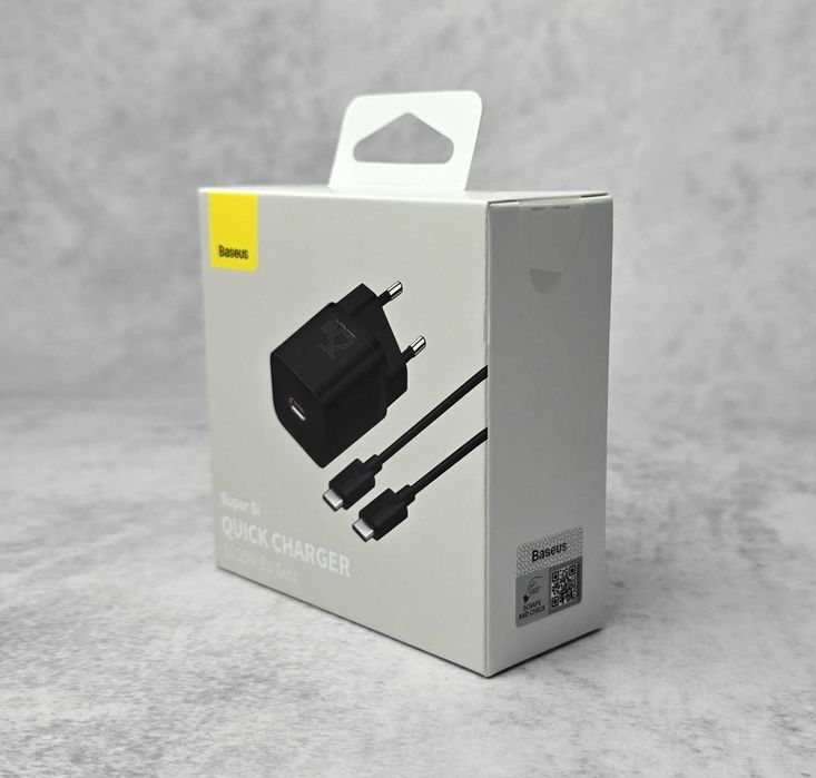 Мережевий зарядний пристрій Baseus Super Si 25W With cable Type-C NEW