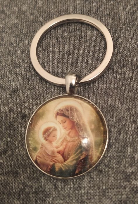 Brelok do kluczy Matka Boska z Dzieciątkiem Jezus