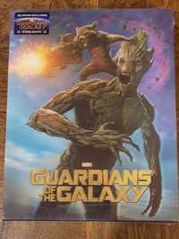 Guardians of The Galaxy Blufans steelbook lenticular 3D+2D bluray novo