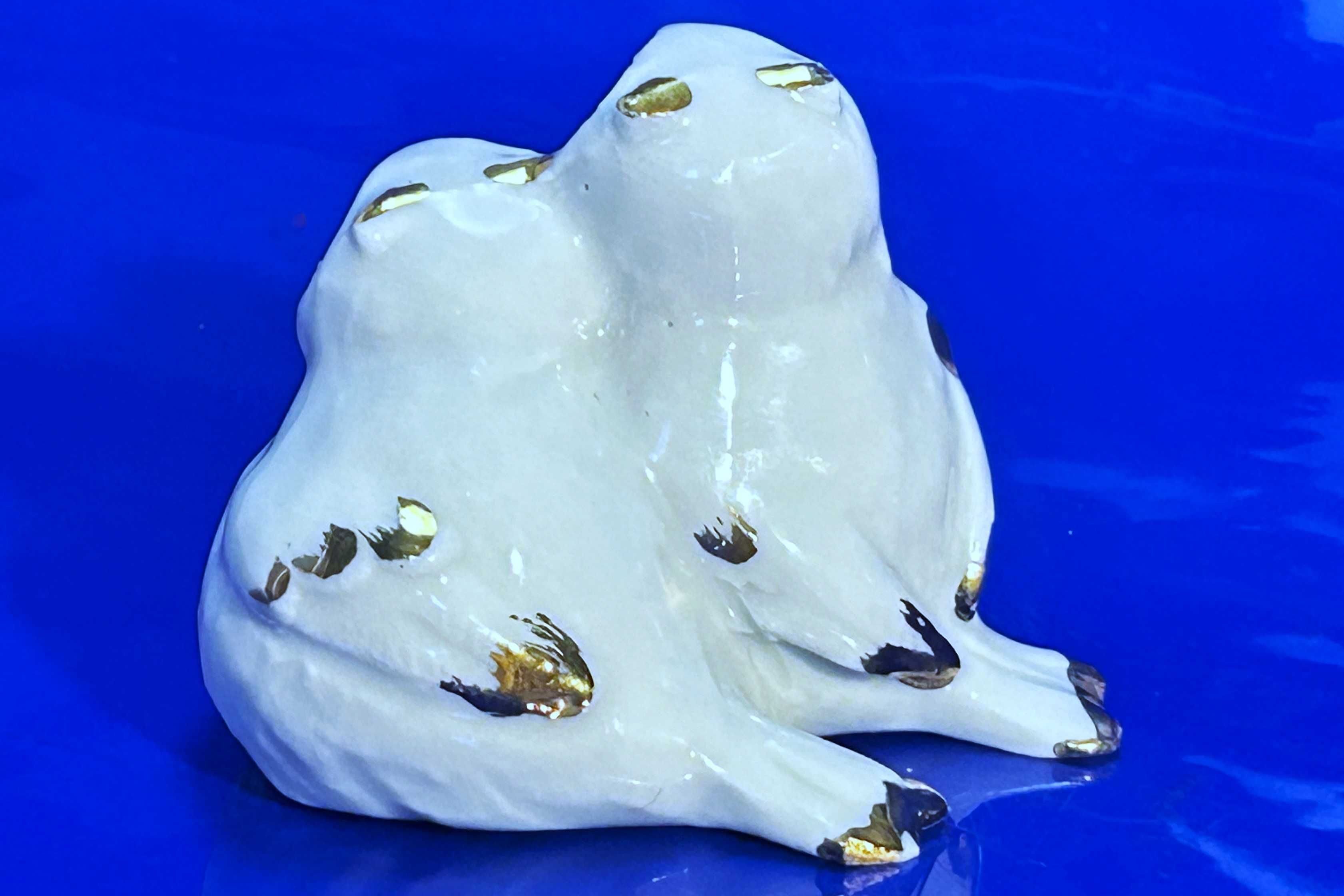 Figurka Sowy. Capodimonte. Sowy z oczami z kryształów Swarovski