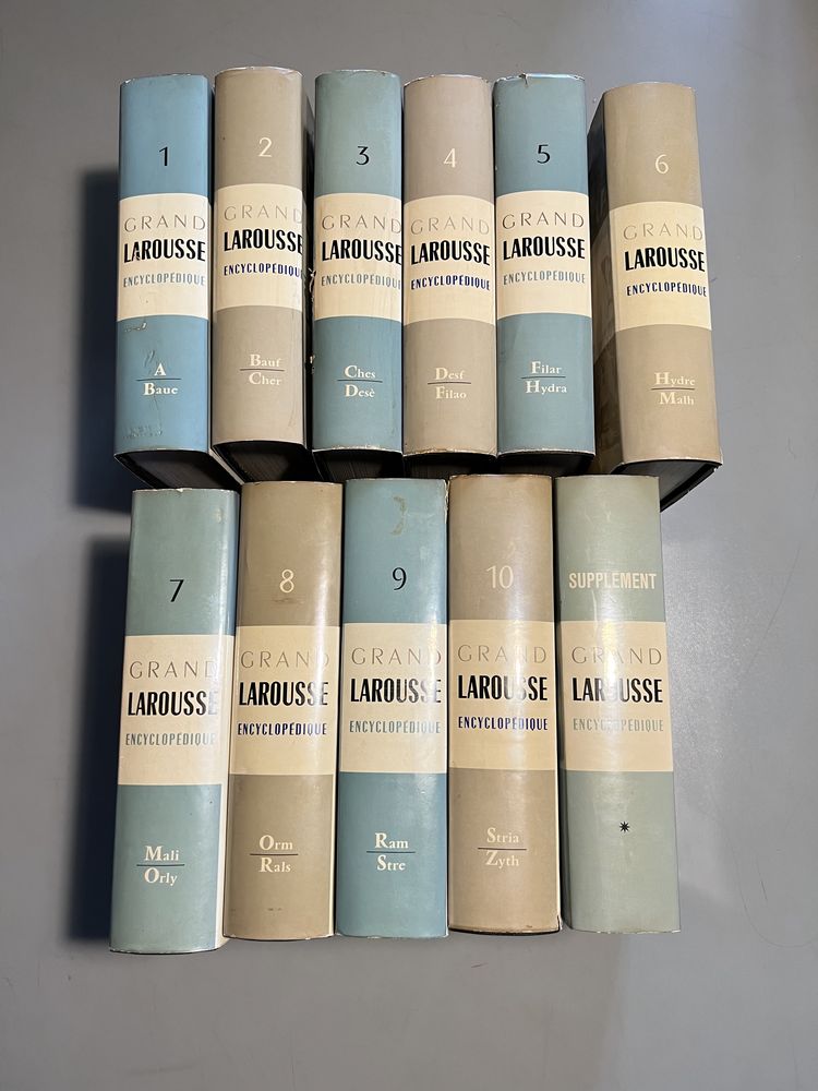 Negociável Coleção de 11 livros (franceses) Grand Larousse Ecyclopédique