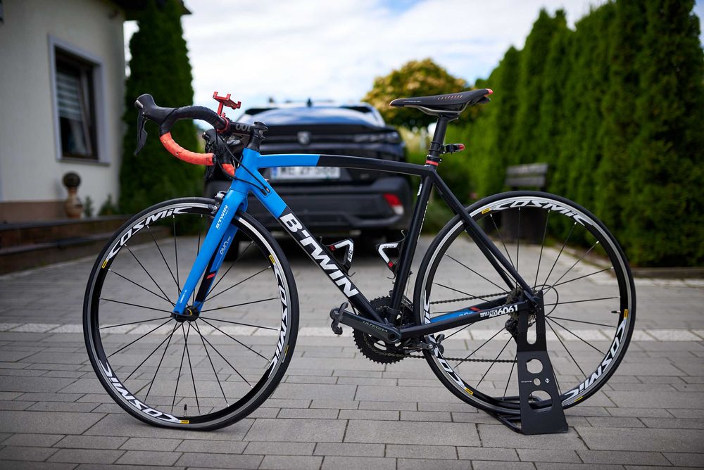 Rower B'TWIN ULTRA 720 AF szosa, CARBON widelec, 2 x11