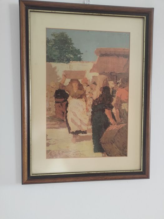 Reprodução de quadro emoldurada