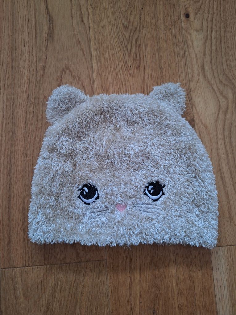 H&M czapka z uszami kotek r. 104
