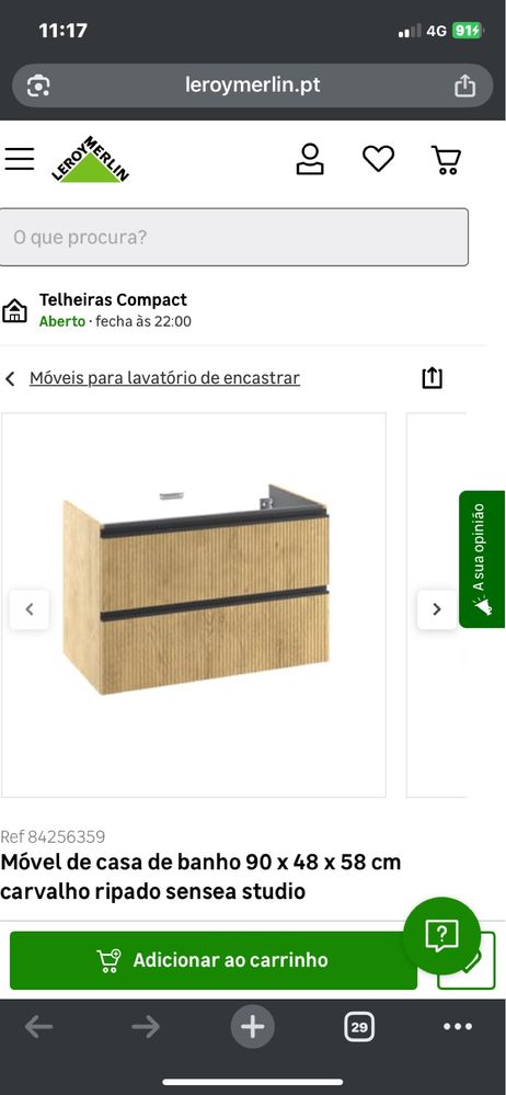 Vendo movel wc madeira ripada