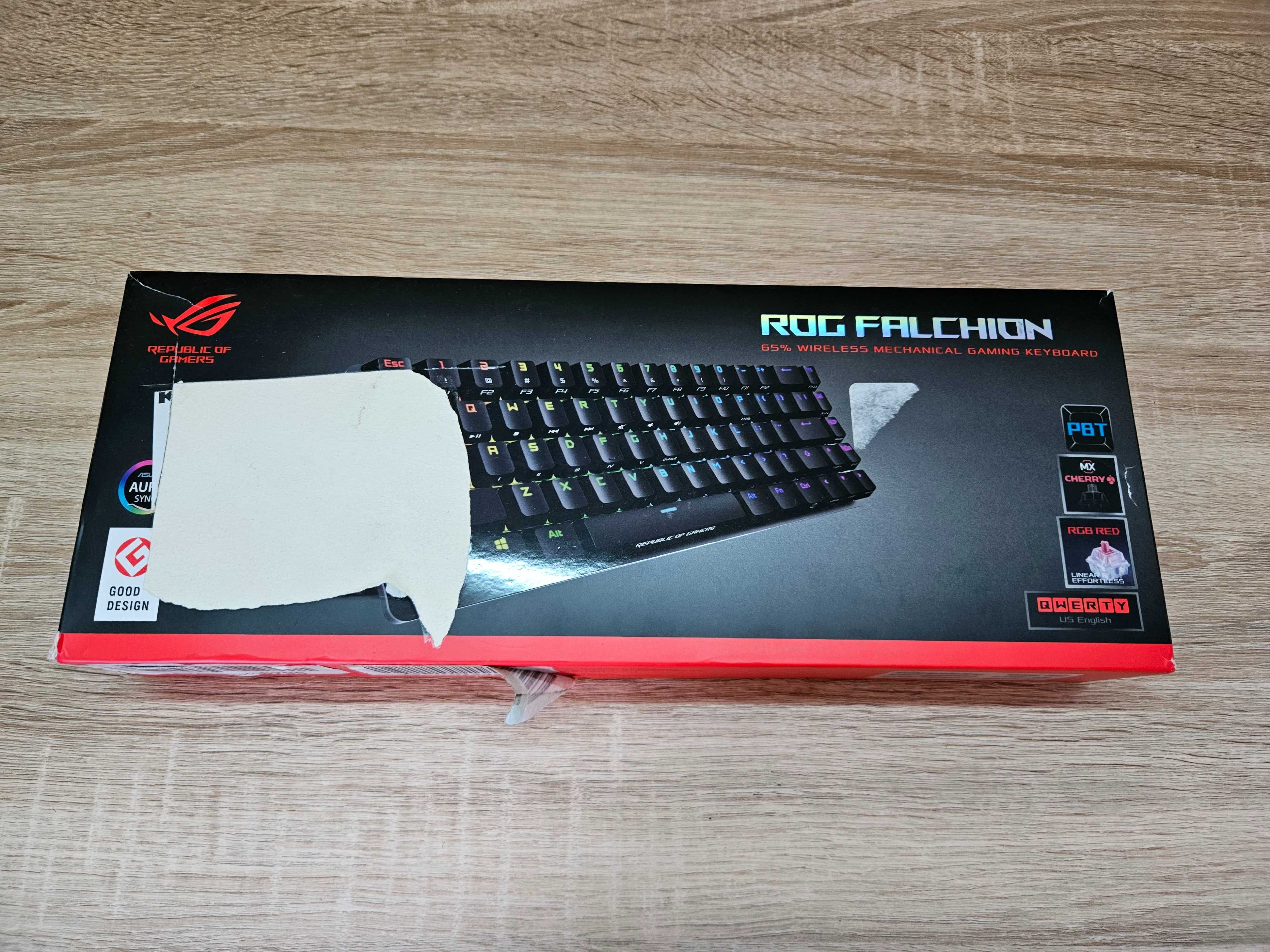 Игровая беспроводная клавиатура Asus ROG Falchion PBT CherryMX Red 65%