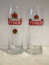 Zestaw starych szklanek kolekcjonerskich Tyskie korony Grand Prix 2002