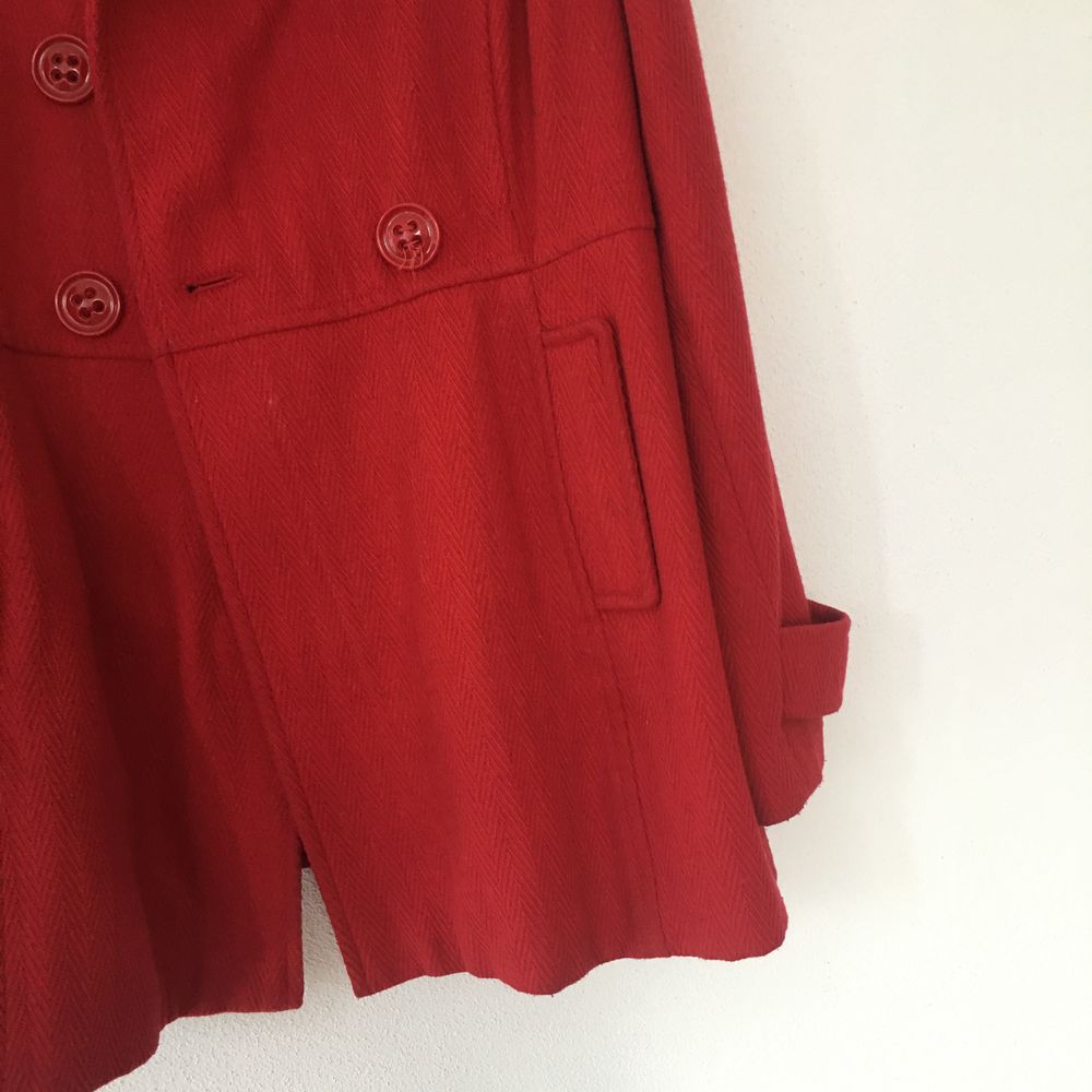 Kolekcja Płaszcz czerwony Cubus rozmiar 44 wełna wełniany