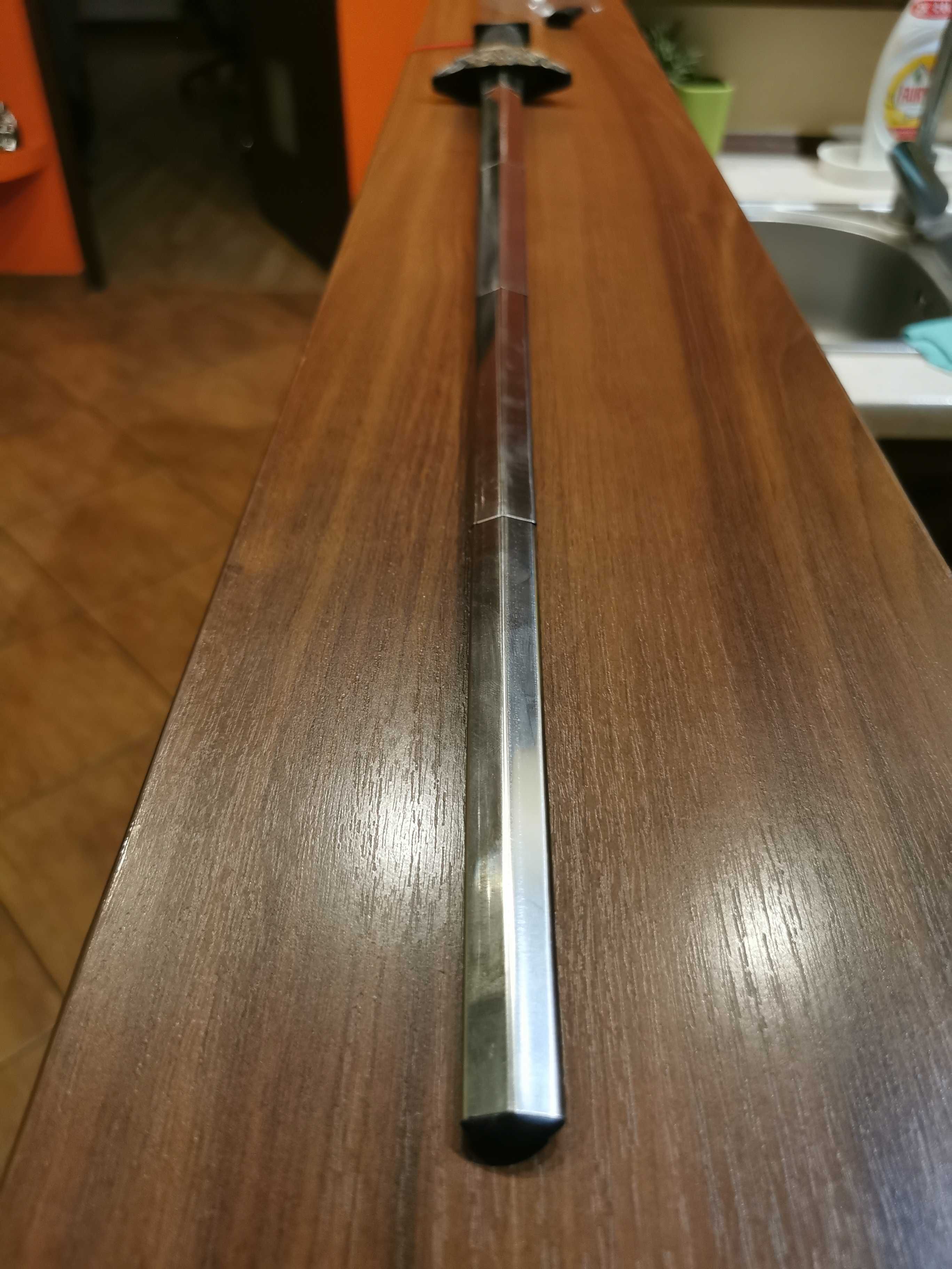 Miecz składany 91cm cosplay metalowy ostrze jak katana