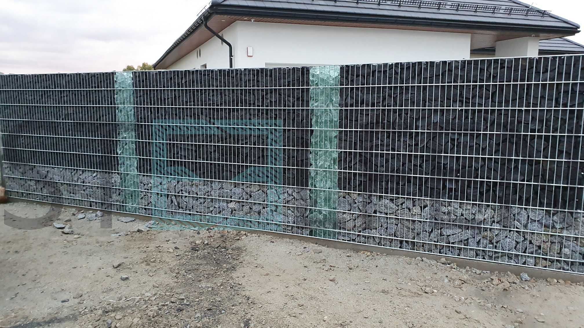 Gabiony, kosze gabionowe, ogrodzenie gabionowe, montaż gabionów