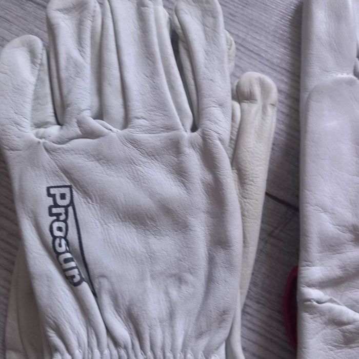 2 pary rękawic roboczych skórzanych 10