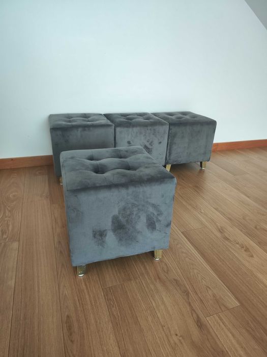 4 banquetas como novas