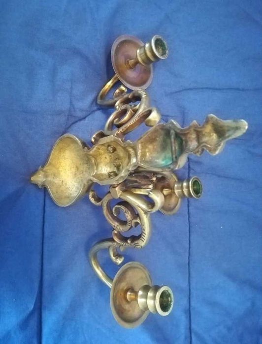 Porta Velas Antigo de Parede