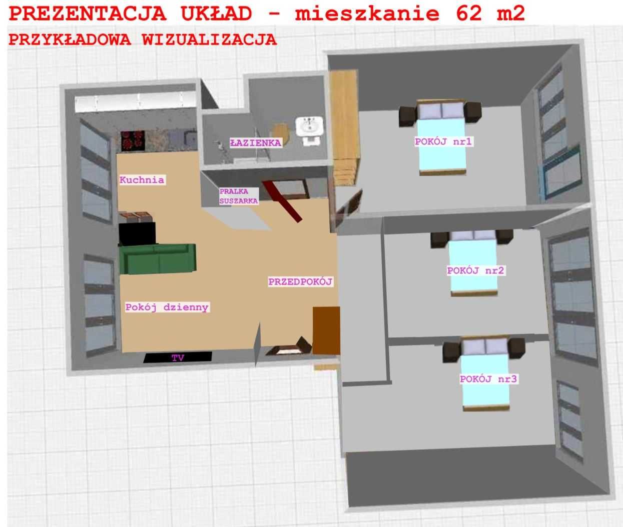 PRZESTRONNE Mieszkanie 62 m2 - po generalnym remoncie w 2023r.