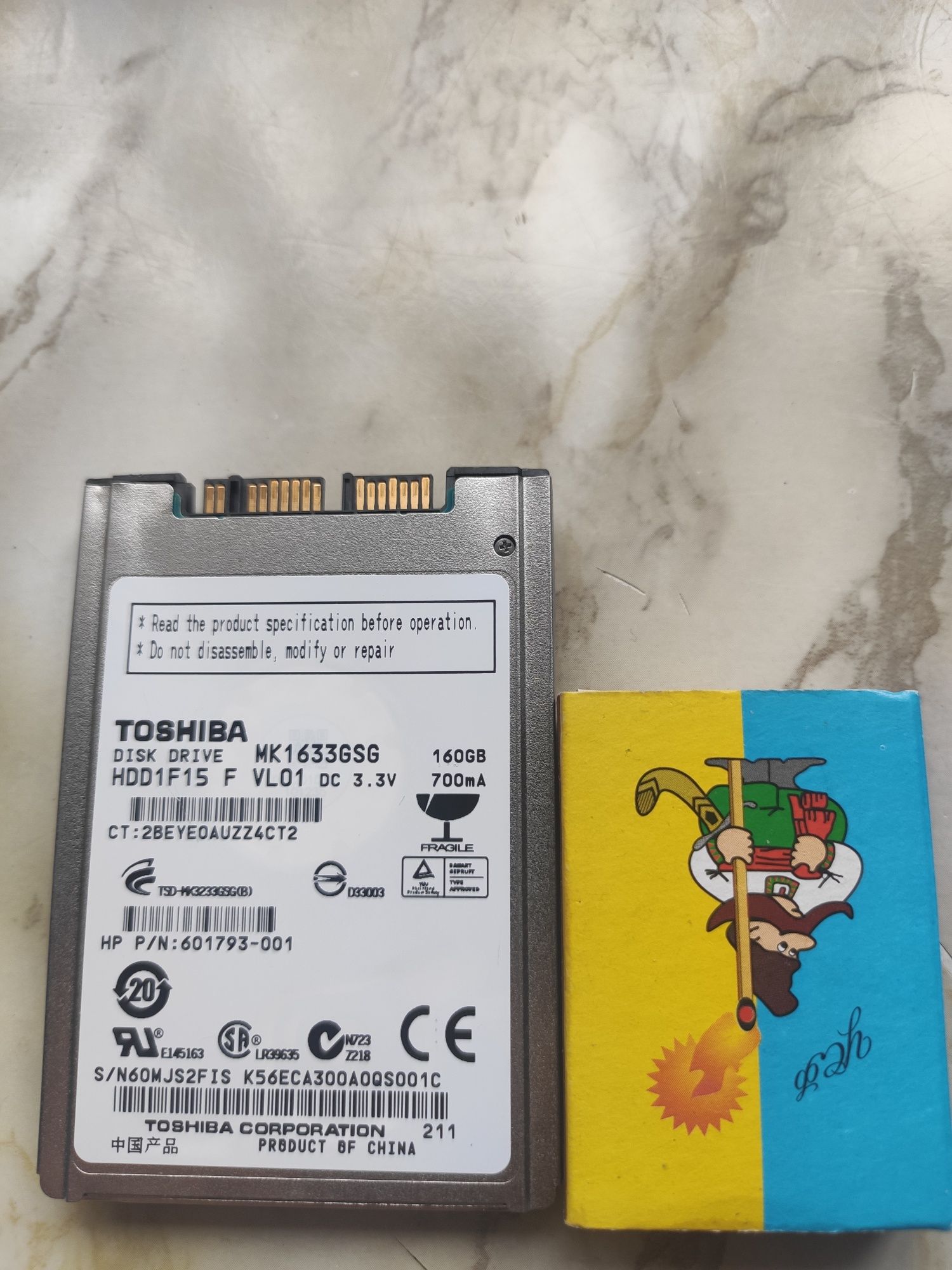 HDD micro sata 160Gb