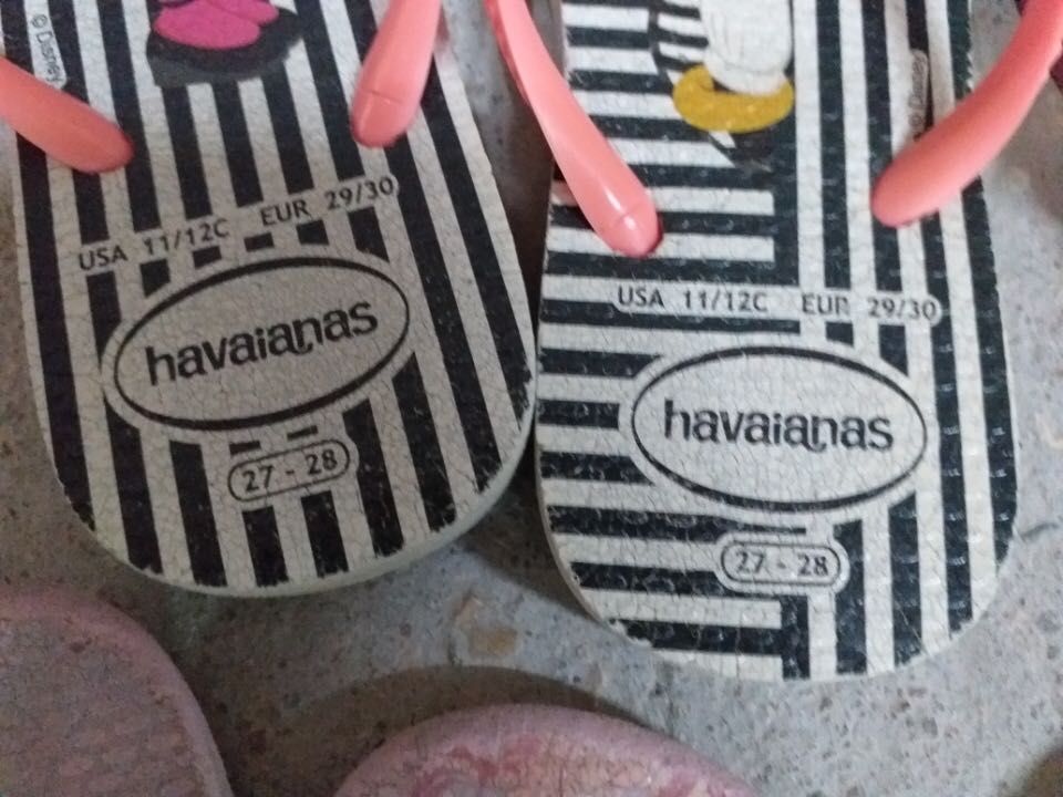 Havaianas menina número 27/28