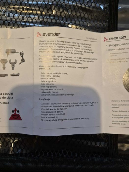 Pistolet do masażu Evander