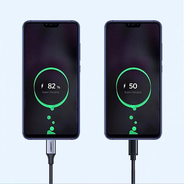 Ugreen kabel przewód Usb - Usb Typ C Quick Charge 3.0/3a 1m szary (601