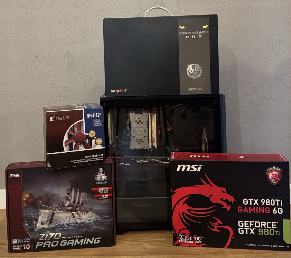 Komputer PC Intel i7 6700K GTX 980Ti Asus Z170 16GB DDR4 bequiet 500DX
