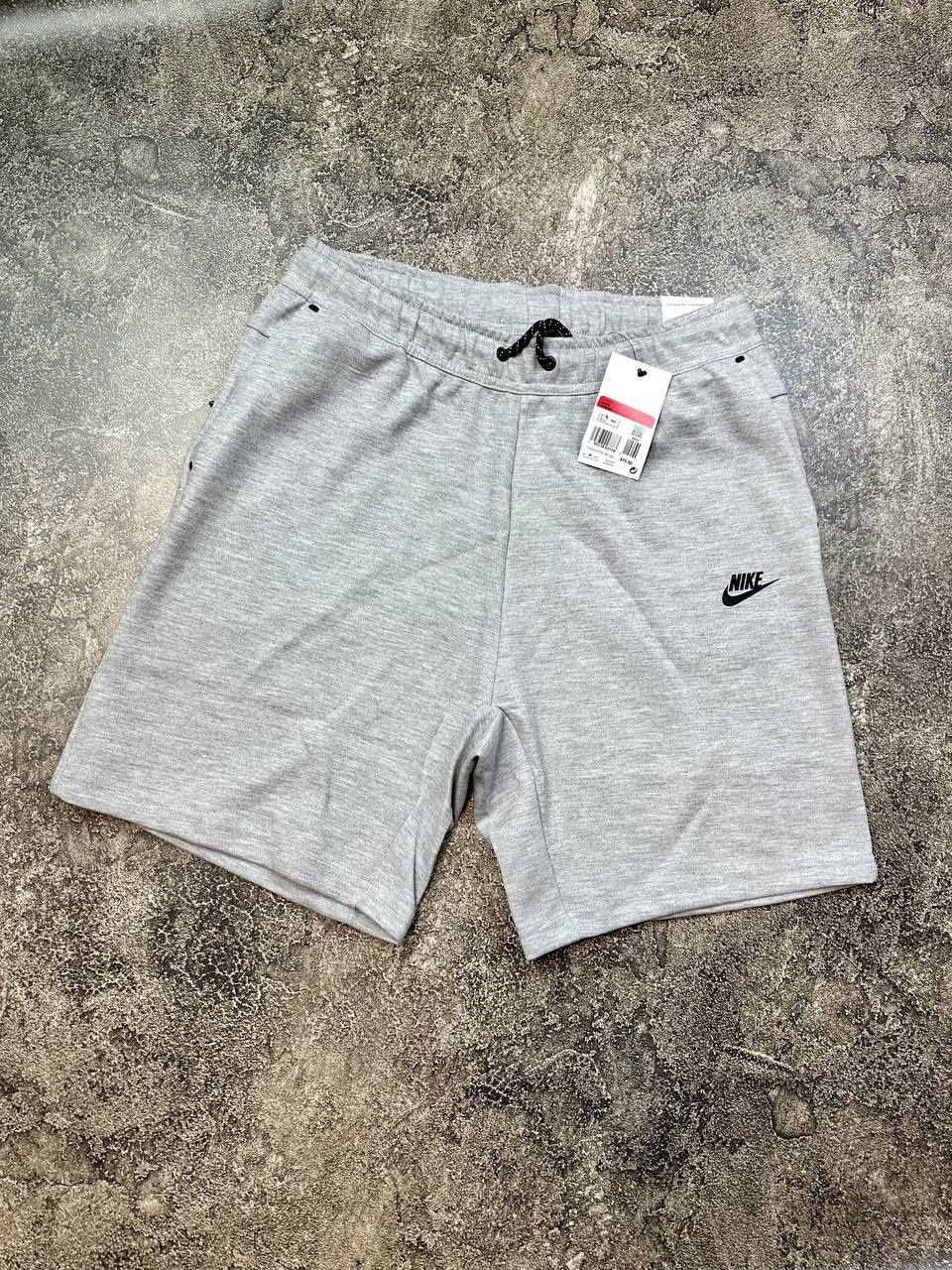 Спортивні шорти 1:1 Nike Tech Fleece, Най теч фліс, чоловічі шорти Най