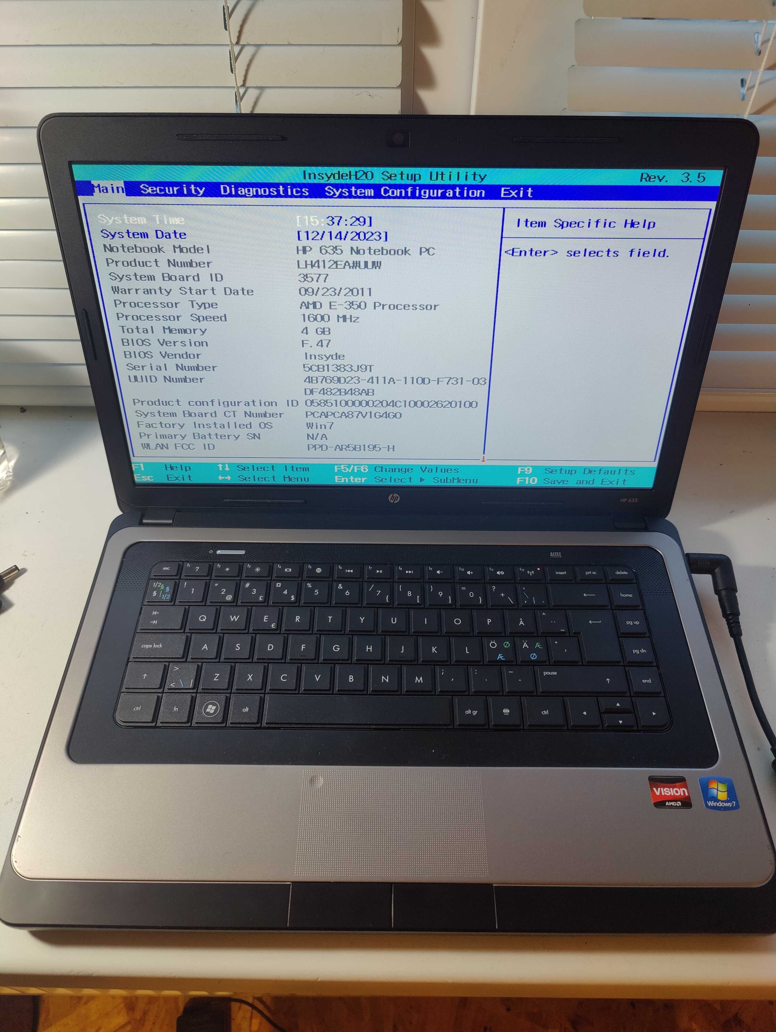 Hp 635 без зарядки