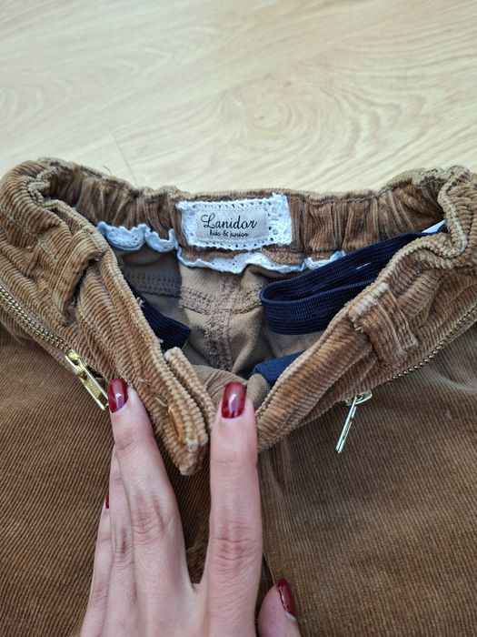 Calça de bombazine Lanidor para menina, tamanho 10