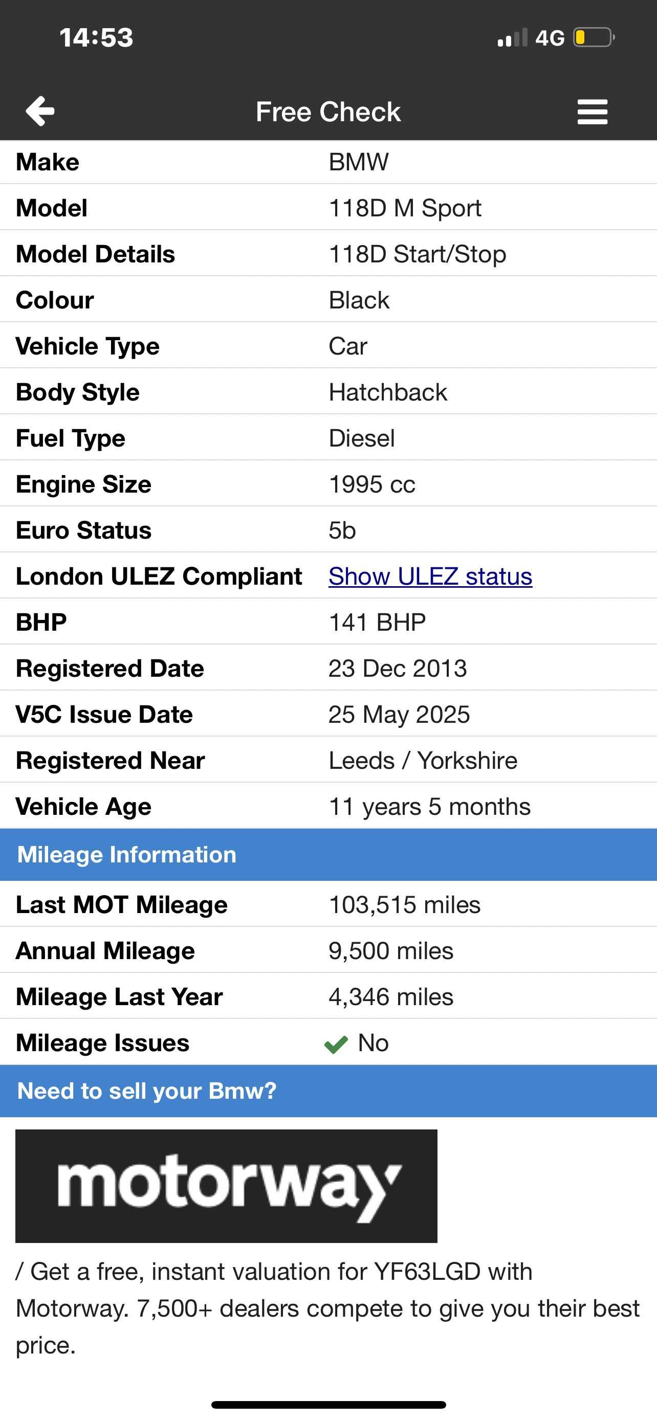 BMW 118d Pack M sport