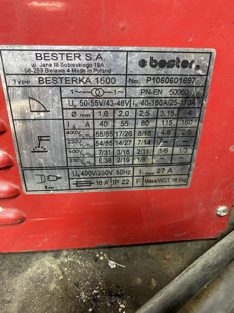 Spawarka Bester 1500