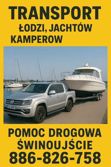 Transport łodzi oraz jachtów