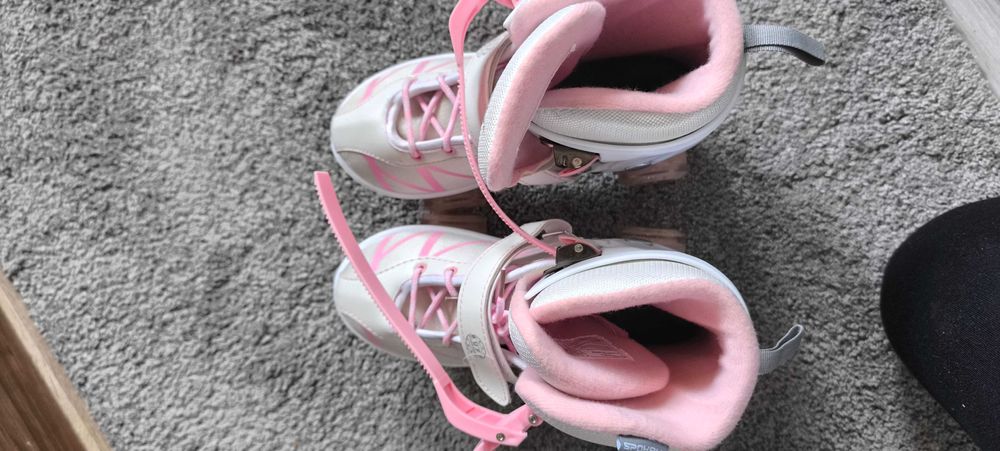 SPOKEY Wrotki REGULOWANE Różowe BUFF roz. 38-41