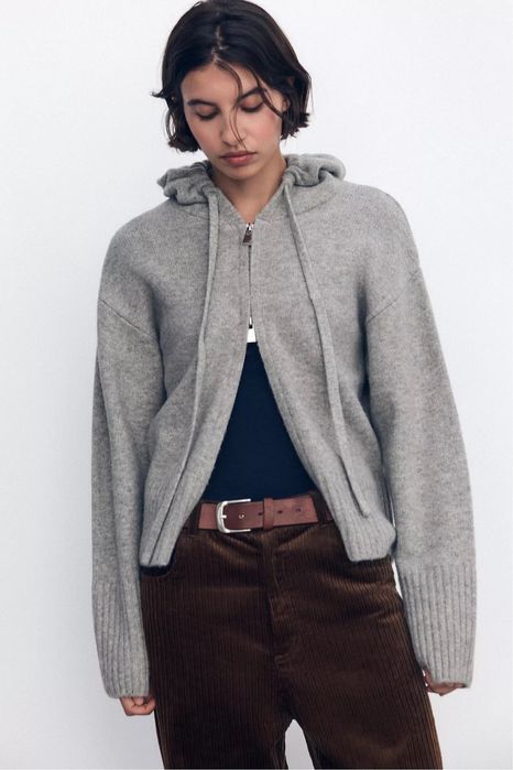 Кофта зіп худі, кофта zara, худі zara, кофта худі з капюшоном