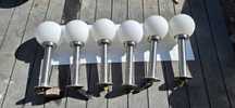 Komplet 6 lamp ogrodowych