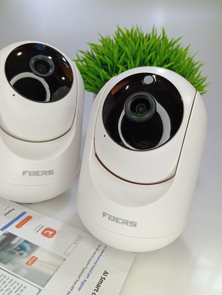 Поворотная Wi-Fi IP камера видеонаблюдения Fuers T09T 3MP Tuya