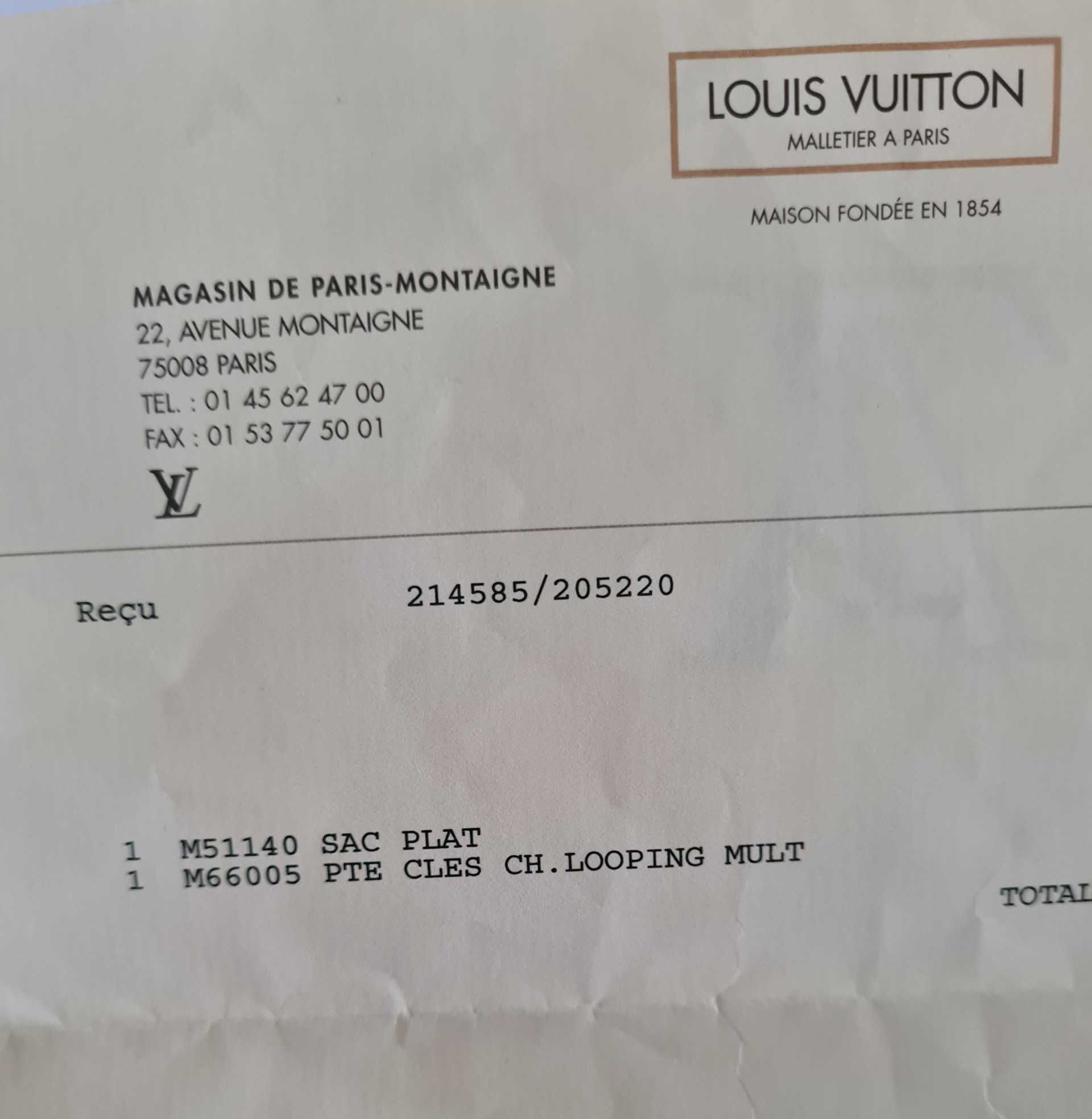 łańcuch marki Louis Vuitton PTE CLES CH.LOOPING MULT