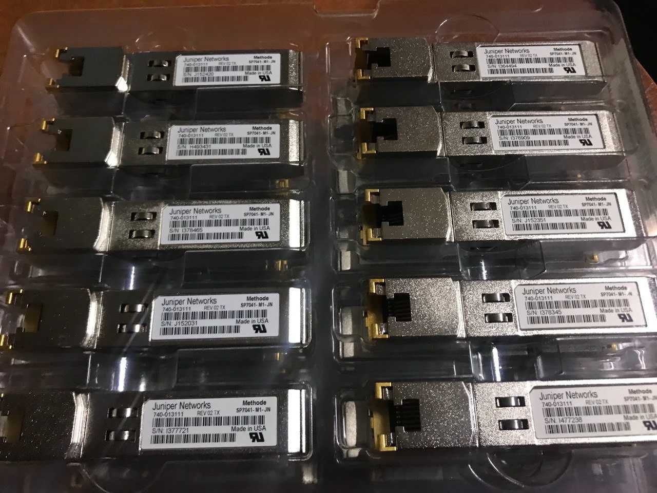 Модуль SFP Copper Juniper 1G SFP-1GE-T SFP to RJ45 Gigabit Transceiver