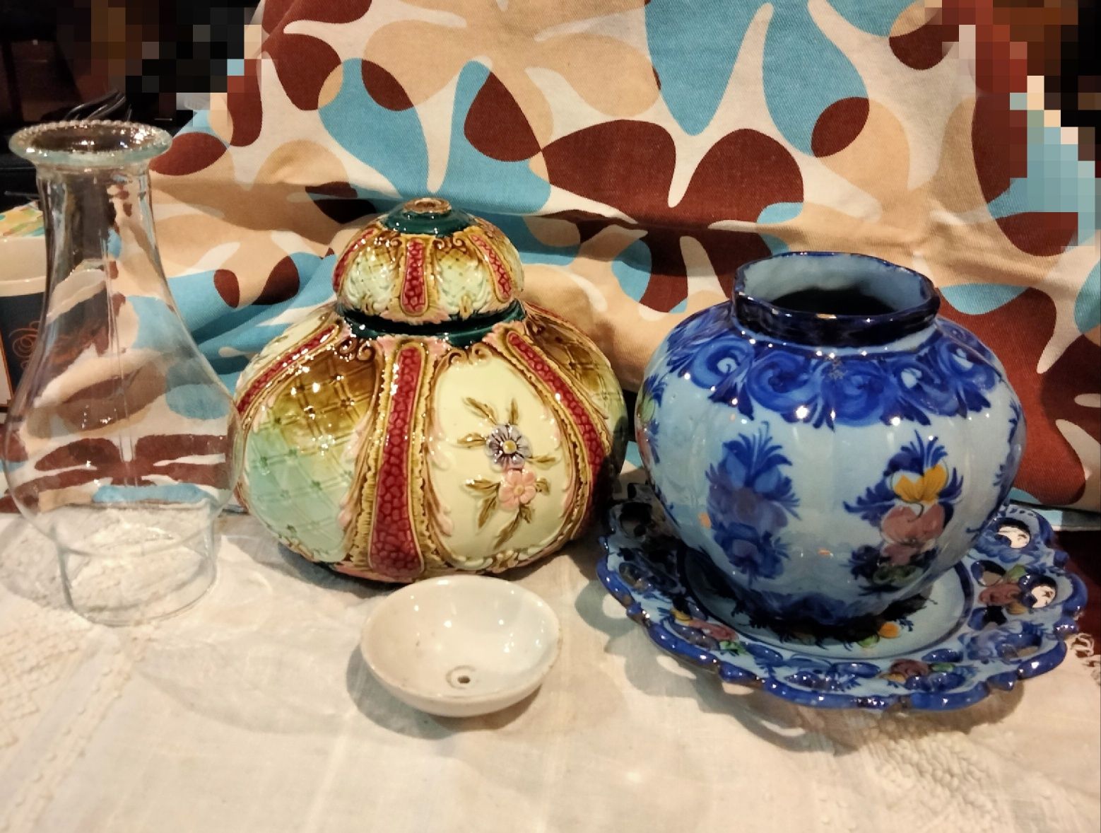 Loiça vintage e peças decorativas — conjunto único com charme antigo