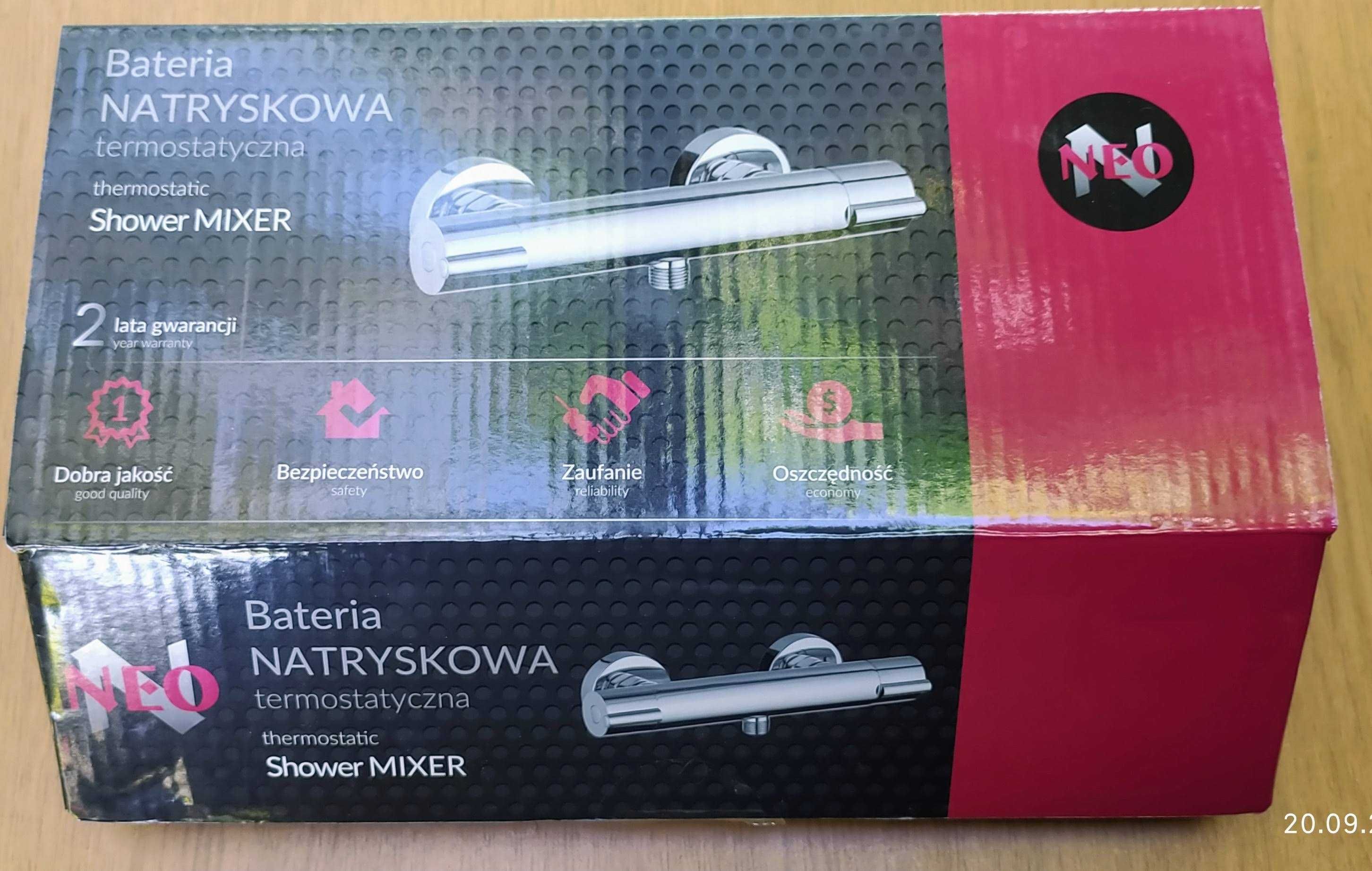 Bateria natryskowa termostatyczna JOKO-Chrom