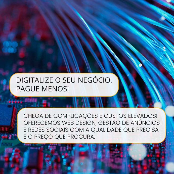 Serviços de criação de website, marketing e alojamento.