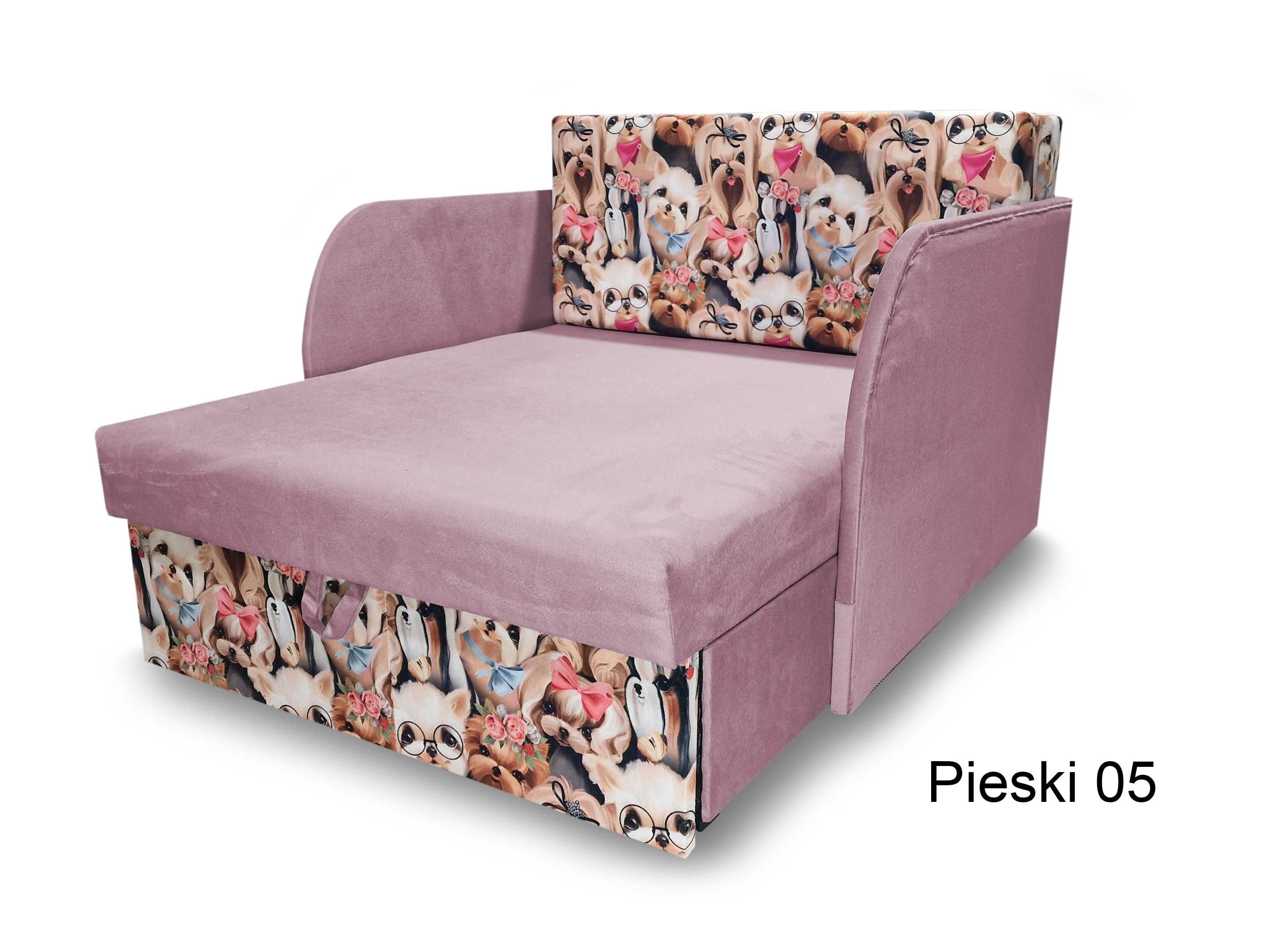 Łóżko dziecięce Kubuś, sofa, fotel rozkładany, łózko z funkcją spania
