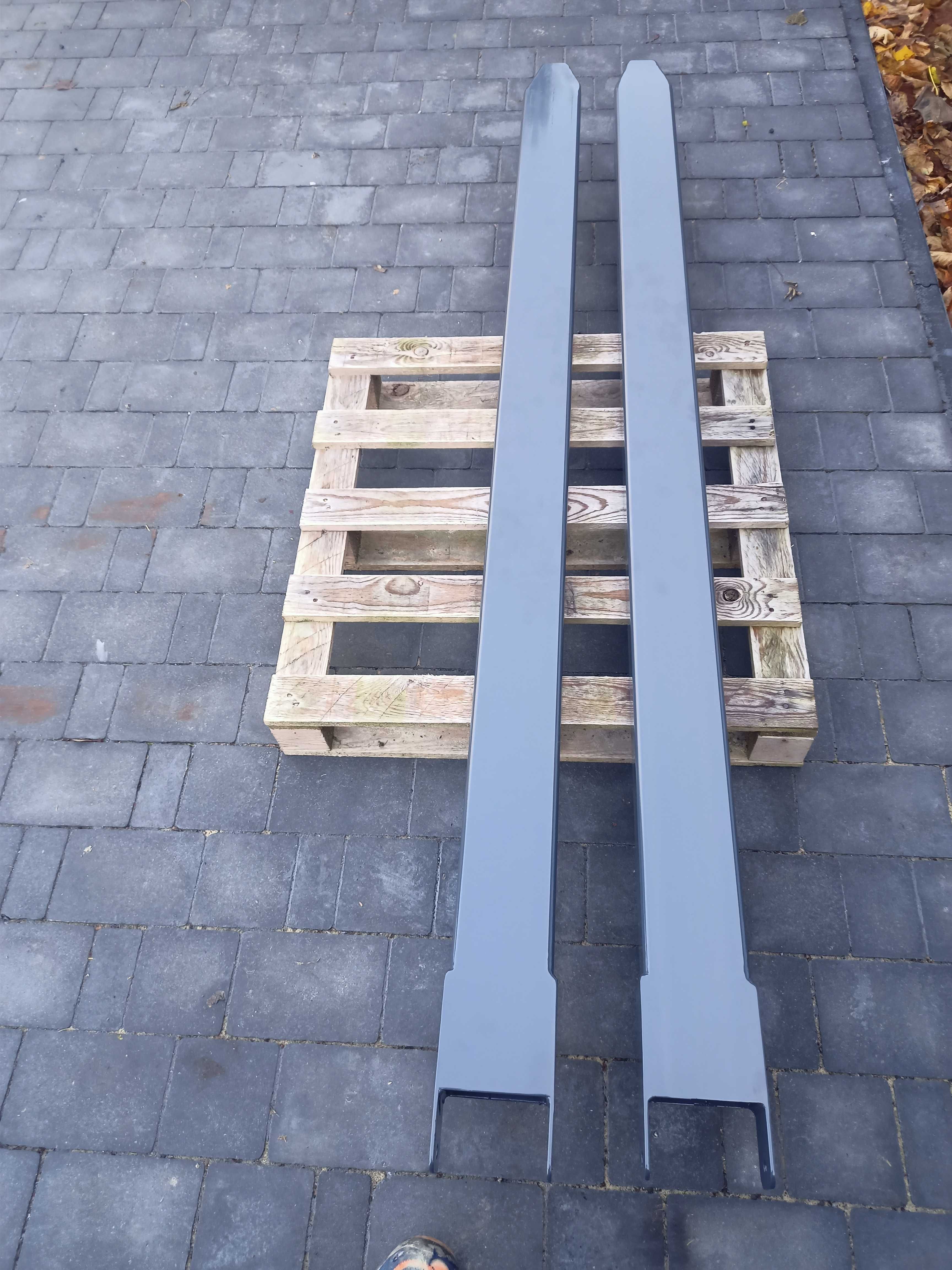 Wzmacniane !!! Przedłużki do wideł. na widły 100x40/45  długość 200cm
