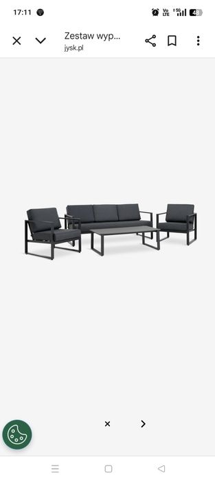 Meble ogrodowe tarasowe jutlandia