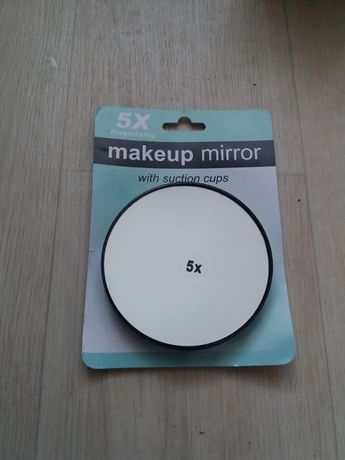 Зеркало косметическое, зеркало-лупа makeup с 5-ми кратным увеличением