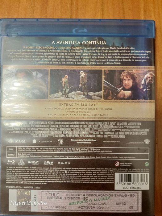Blu Ray O Hobbit Edição 2 Discos