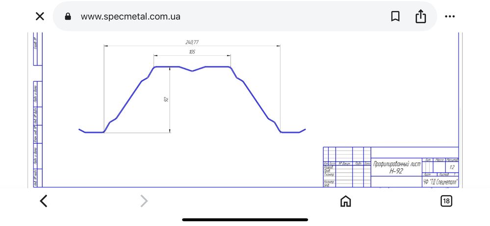 Продам несучий профлист