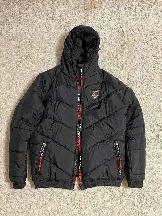 Мужская зимняя куртка пуховик Plein Sport осень/зима. ИДЕАЛ