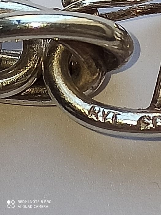 PRL srebrny łańcuch Rytosztuka